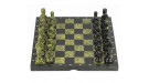 Шахматы камень, змеевик доска Шахматы камень, змеевик доска