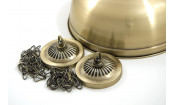 Лампа на четыре плафона «Crown» (матово-бронзовая штанга, матово-бронзовый плафон D38см)